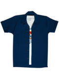 Boys Pure Cotton Shirt With Shorts & T shirt