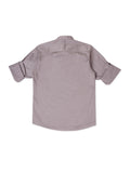 Boys Comfort Mandarin Collar Pure Cotton Casual Shirt