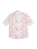 Boys Comfort Floral Printed Pure Cotton Casual Shirt