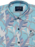 Boys Blue Comfort Opaque Printed Casual Shirt