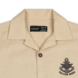 CAVIO Boys Cotton Full Sleeves Shirt and T-Shirt Cream