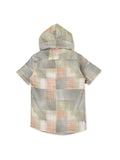 Boys Comfort Checked Hooded Pure Cotton Casual Shirt With T Shirt