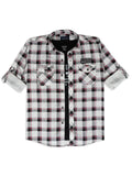 Boys Comfort Fit Pure Cotton Denim Casual Shirt With T Shirt