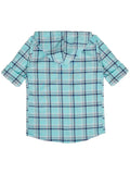 Boys Comfort Windowpane Checked Hooded Pure Cotton Casual Shirt With T Shirt