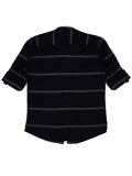 Boys Comfort Horizontal Striped Pure Cotton Casual Shirt With T Shirt