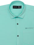 Boys Green Comfort Opaque Casual Shirt