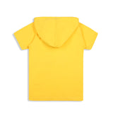 CAVIO Boys Denim Full Sleeves Shirt and T-Shirt Yellow