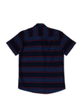 Boys Comfort Horizontal Striped Pure Cotton Casual Shirt With T Shirt