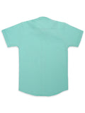 Boys Green Comfort Opaque Casual Shirt