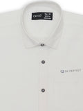 Boys White Comfort Opaque Casual Shirt