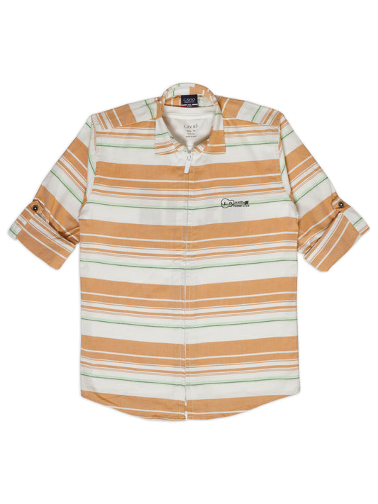 Boys Comfort Tartan Checks Hooded Pure Cotton Casual Shirt With T Shirt