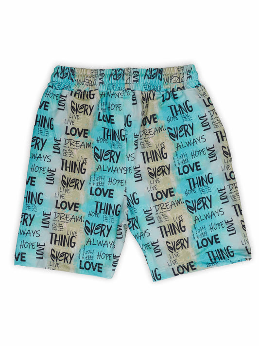 Boys Printed T shirt With Shorts