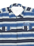 Boys Comfort Horizontal Striped Roll Up Sleeves Pure Cotton Casual Shirt