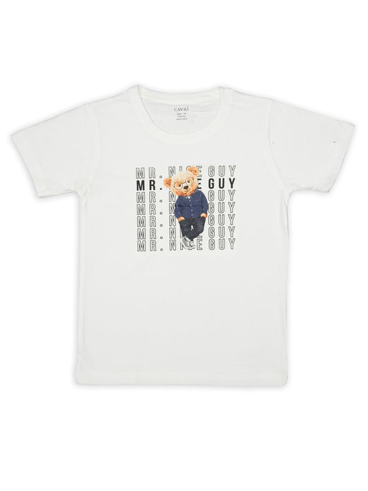 Boys Comfort Opaque Pure Cotton Casual Shirt With T Shirt