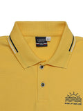 Boys Colourblocked Polo Collar Cotton T shirt