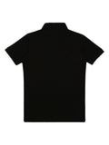 Boys Typography Printed Polo Collar Cotton T shirt