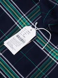 Boys Comfort Tartan Checks Roll-Up Sleeves Cotton Casual Shirt With T Shirt