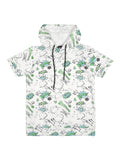 Boys Printed Hooded T shirt With Shorts Set