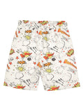 Boys Printed Hooded T  shirt With Shorts Set