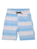 Boys Blue & White Striped T shirt with Shorts