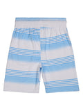 Boys Blue & White Striped T shirt with Shorts