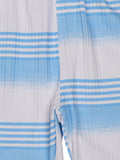 Boys Blue & White Striped T shirt with Shorts