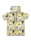 Boys Printed Hooded T shirt with Shorts