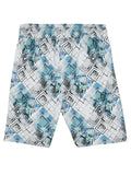 Boys Geometric Printed Hooded Cotton T shirt with Shorts