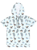 Boys Printed Hooded Pure Cotton T shirt with Shorts