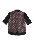 Boys Embellished Pure Cotton Nehru Jackets