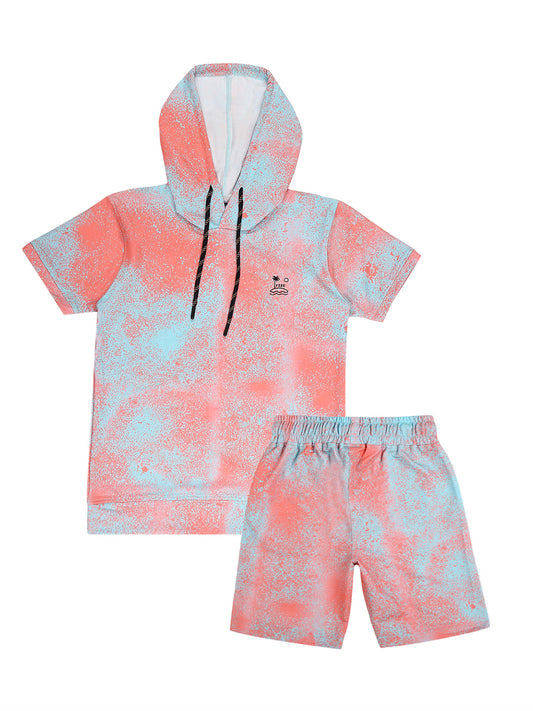 Boys Printed Pure Cotton T shirt With Shorts