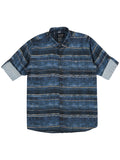 Boys Blue Comfort Horizontal Stripes Opaque Striped Casual Shirt