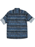 Boys Blue Comfort Horizontal Stripes Opaque Striped Casual Shirt