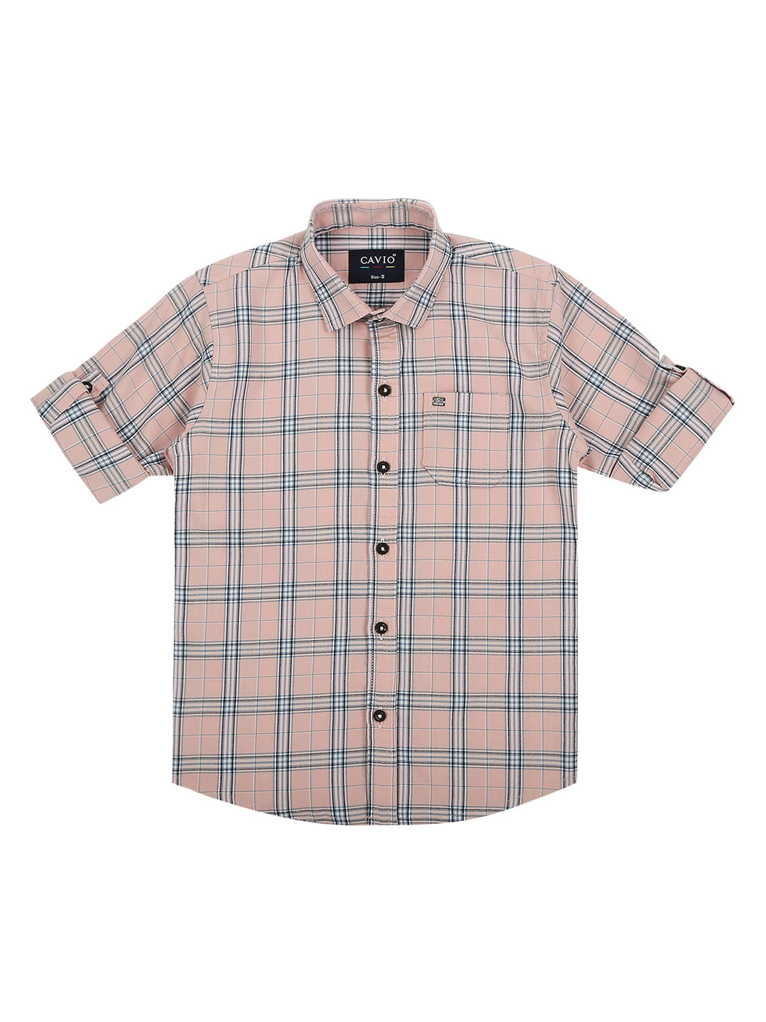 Boys Comfort Checked Casual Cotton Shirt