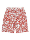 Boys Abstract Printed Pure Cotton T shirt with Shorts