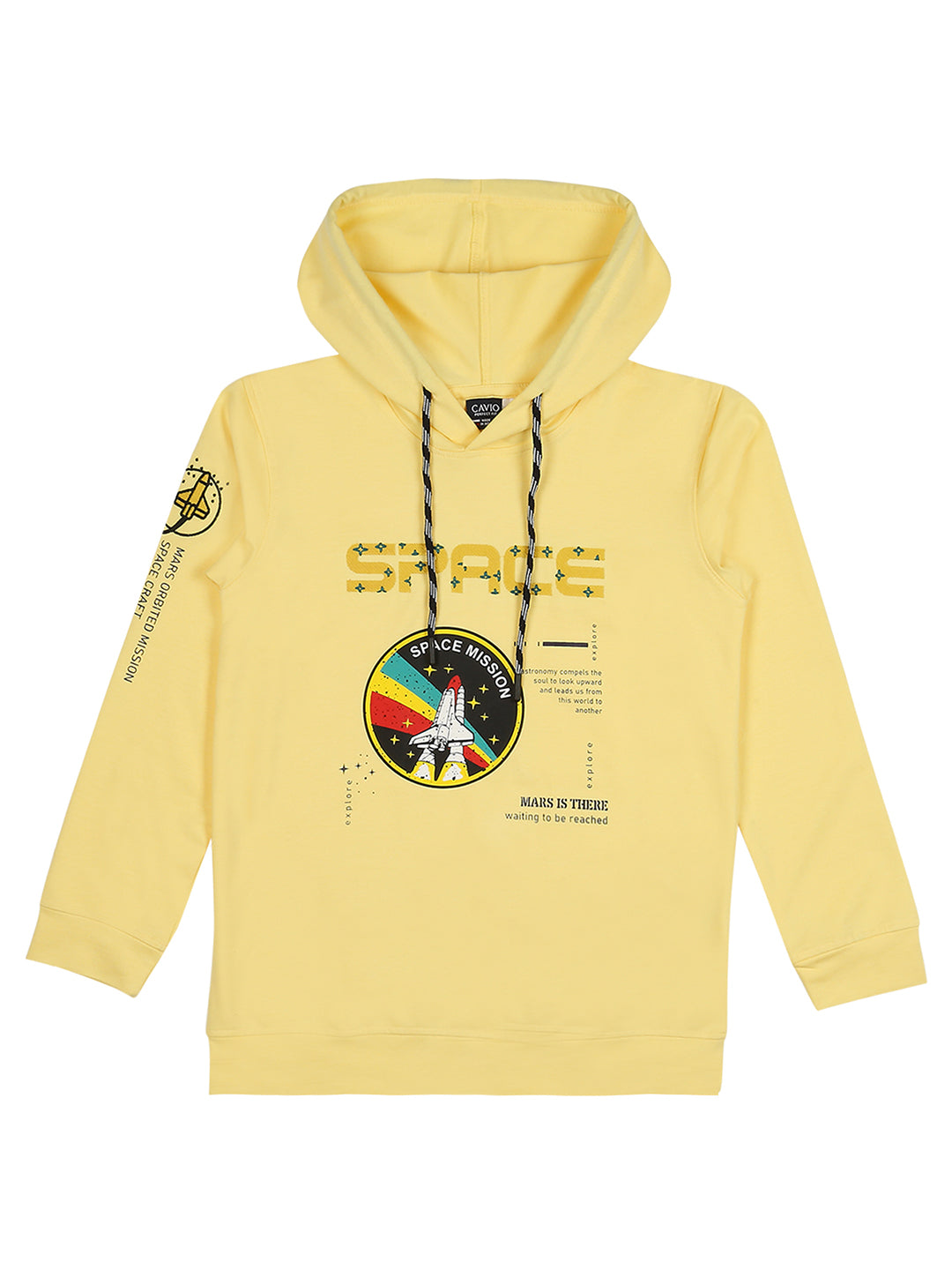 Boys Graphic Printed Hooded Cotton Sweatshirt