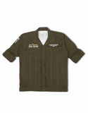 Boys OliveGreen Casual Shirt With T Shirt