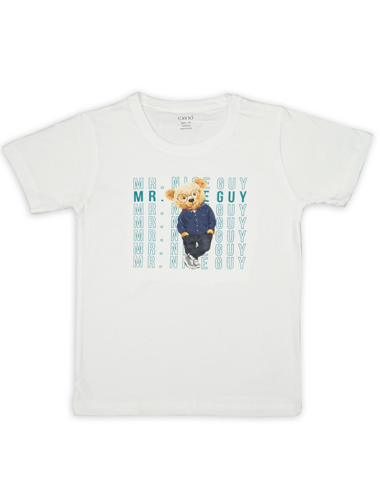 Boys TurquoiseBlue Casual Shirt With T Shirt