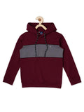 Boys Colourblocked Hooded Cotton T-shirt