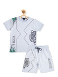 Boys Printed Pure Cotton T-shirt with Shorts