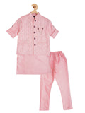 Boys Thread Work Kurta With Pyjamas - -