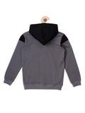 Boys Colourblocked Hooded Cotton T- shirt