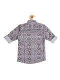 Boys Printed Casual Cotton Shirt - -