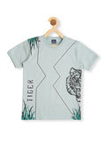 Boys Printed Pure Cotton T shirt with Shorts