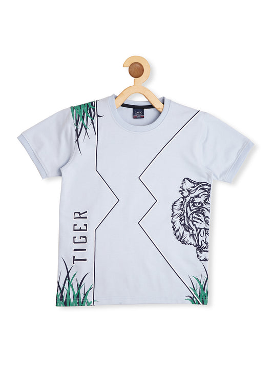 Boys Printed Pure Cotton T-shirt with Shorts