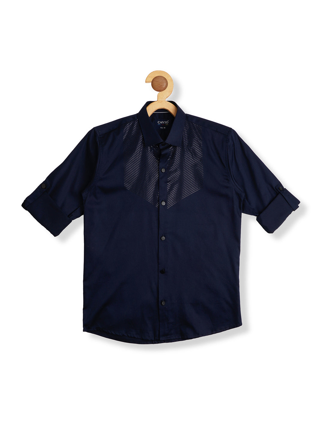 Boys Comfort Embellished Satin Party Shirt