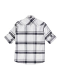 Boys Regular Fit Checkered Spread Collar Casual Shirt -  -