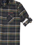 Boys Regular Fit Checkered Spread Collar Casual Shirt -  -