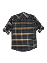 Boys Regular Fit Checkered Spread Collar Casual Shirt -  -