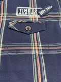 CAVIO Boys Navy Blue Premium Checked Casual Shirt